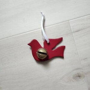 New England Bells | Handmade | Red Dove🕊Bird w/ Gold Bell Ornament